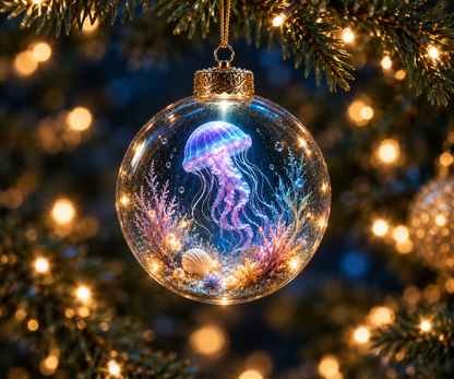 🌊Ocean Glow Sea Life Ornament Collection – 🐳8 Underwater Designs