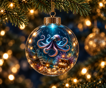 🌊Ocean Glow Sea Life Ornament Collection – 🐳8 Underwater Designs