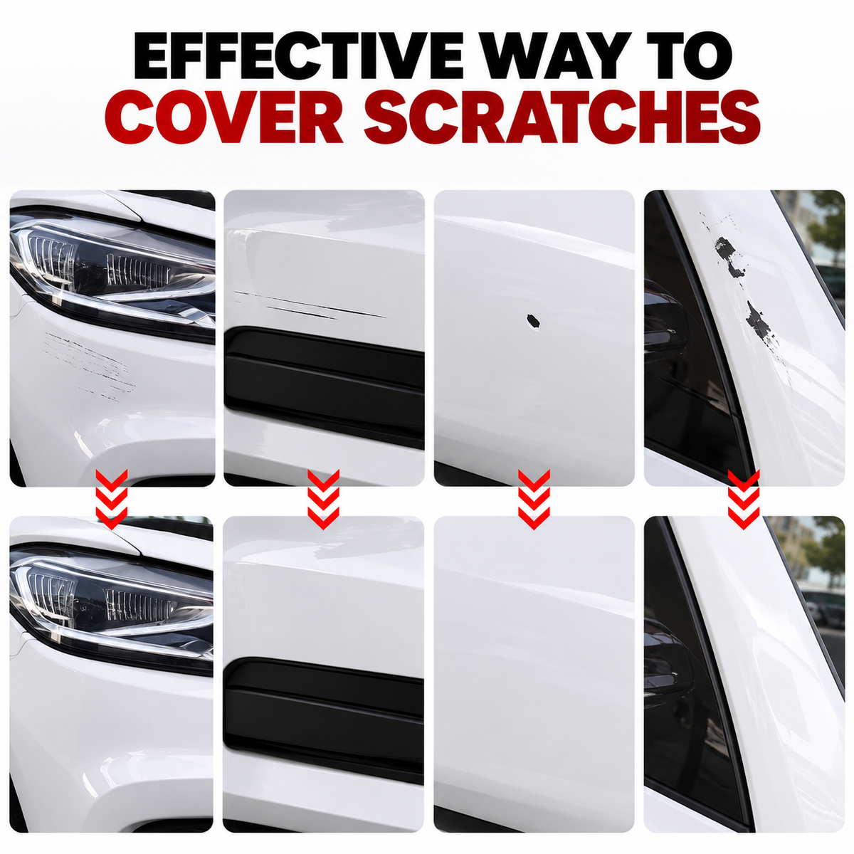 Car Scratch Repair Touch Up Paint Pen - Brush and Pen Tip
