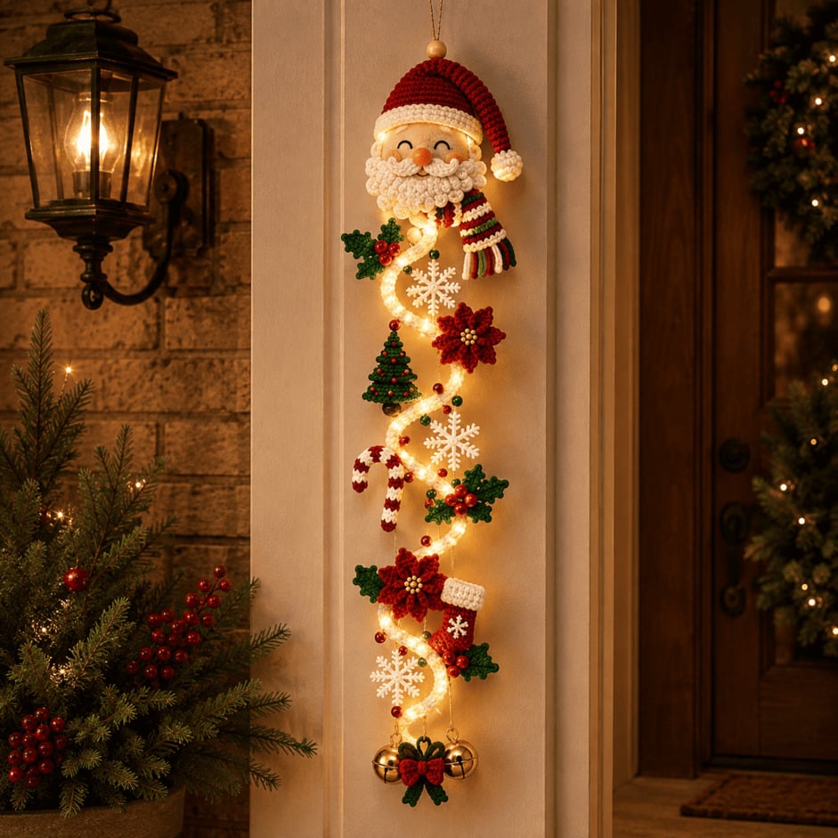 ⏳ Last day! 59% OFF – 🎅 Glowing Christmas Door Hanger