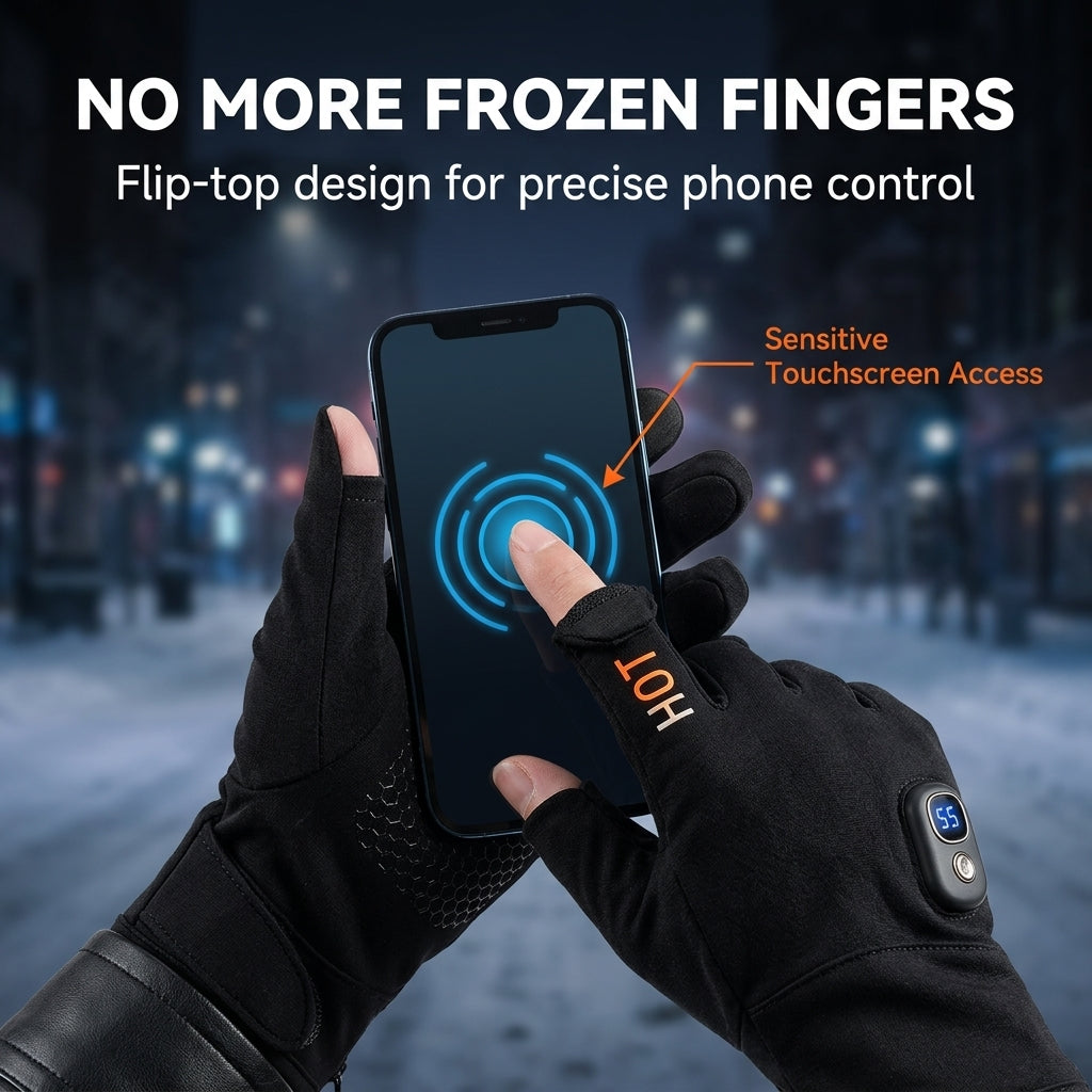 🧤❄️Rechargeable electric heated gloves for winter