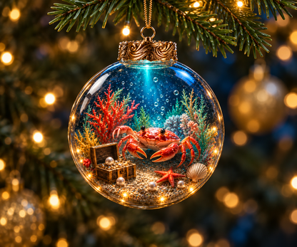 🌊Ocean Glow Sea Life Ornament Collection – 🐳8 Underwater Designs