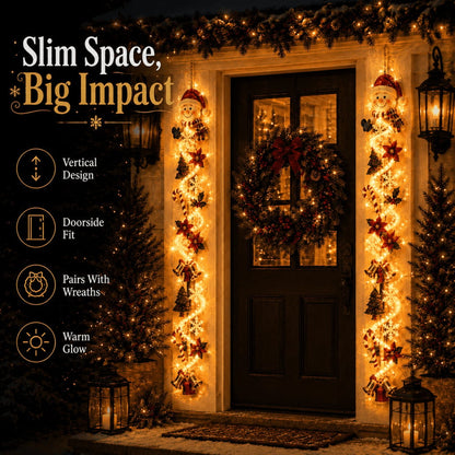 ⏳ Last day! 59% OFF – 🎅 Glowing Christmas Door Hanger