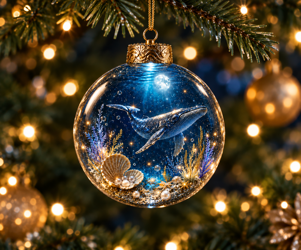 🌊Ocean Glow Sea Life Ornament Collection – 🐳8 Underwater Designs