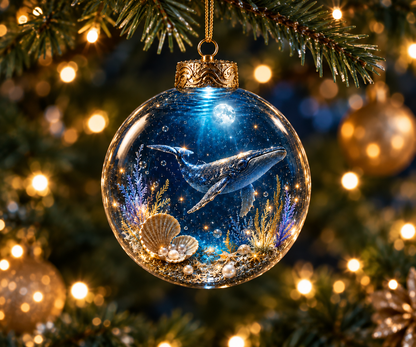 🌊Ocean Glow Sea Life Ornament Collection – 🐳8 Underwater Designs