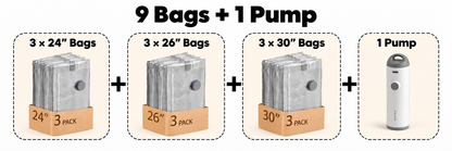 Compression Storage Vacuum Pump PRO Travel Set