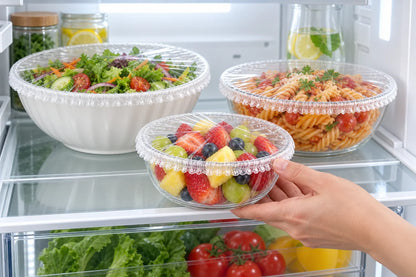 ROLOOF Disposable Stretch Food Covers — 200 Pack
