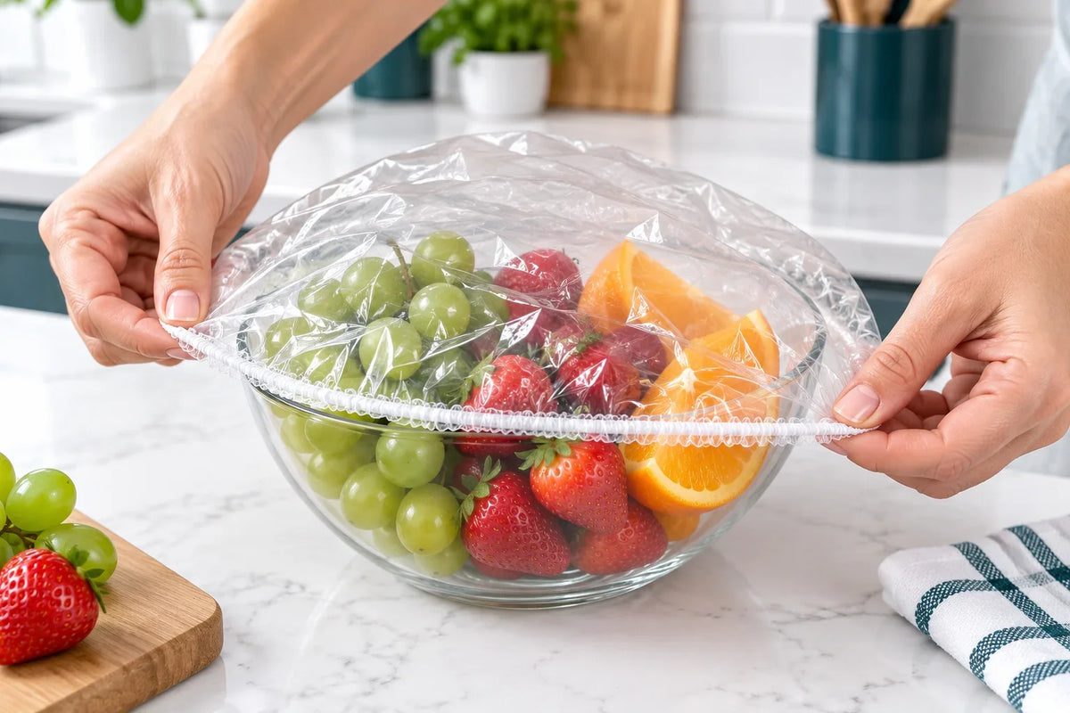 ROLOOF Disposable Stretch Food Covers — 200 Pack