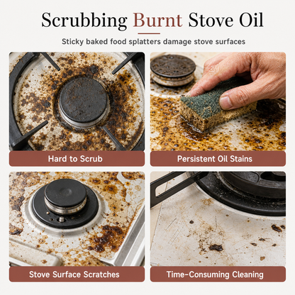 ⏳Buy one get one free for a limited time⏰50 Pack Heavy Duty Foil Gas Stove Burner Liners For Easy Cleaning And Spill Protection 🍳